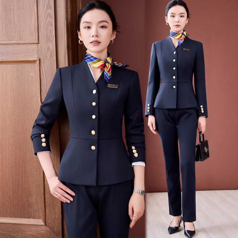 Women Formal Wear Store - 2025年秋新作 レディーススーツセット ホテルマネージャー向け フォーマル 高級 プロフェッショナルウェア