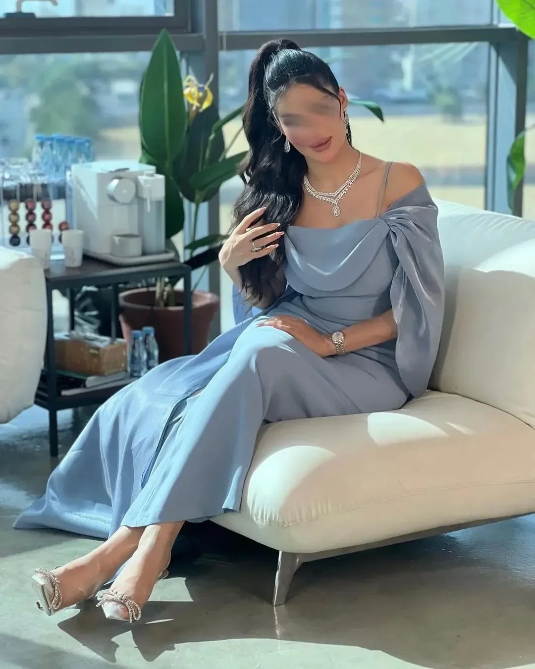 Women Formal Wear Dubai - カスタマイズされたドバイ女性着用フォーマルな機会のドレスシース足首丈のイブニングドレスロングラップサウジアラビア特別なウエディングドレス