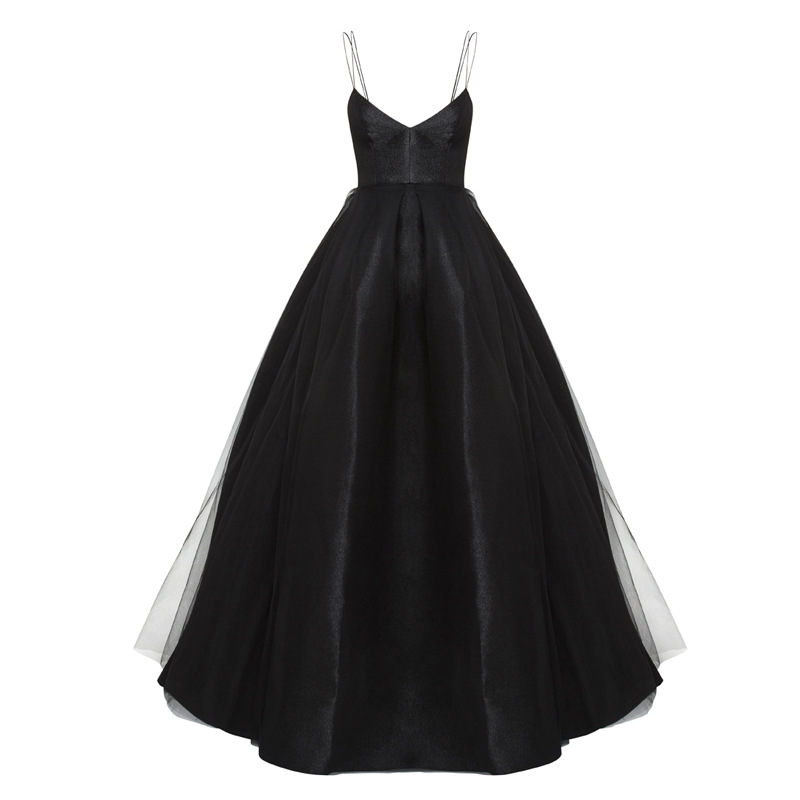 スパゲッティストラップ付きイブニングロングドレス,エレガント - Women Formal Wear Dress のレビューと価格