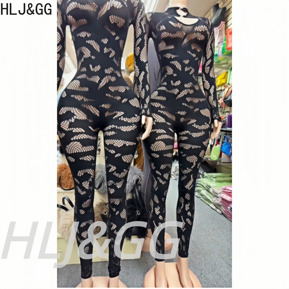HLJ&GG セクシーなレースシースルー中空ボディコンワンピ - Women'S Formal Wear Jumpsuit のレビューと価格