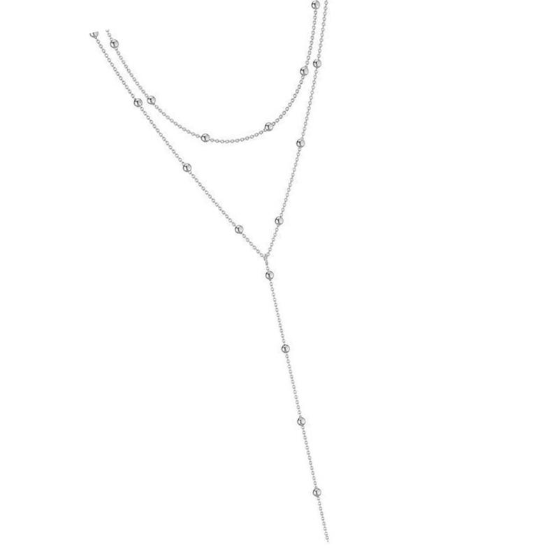 J78F スタイリッシュな複数ストランド チェーン ネックレ - Women'S Formal Wear Accessories のレビューと価格