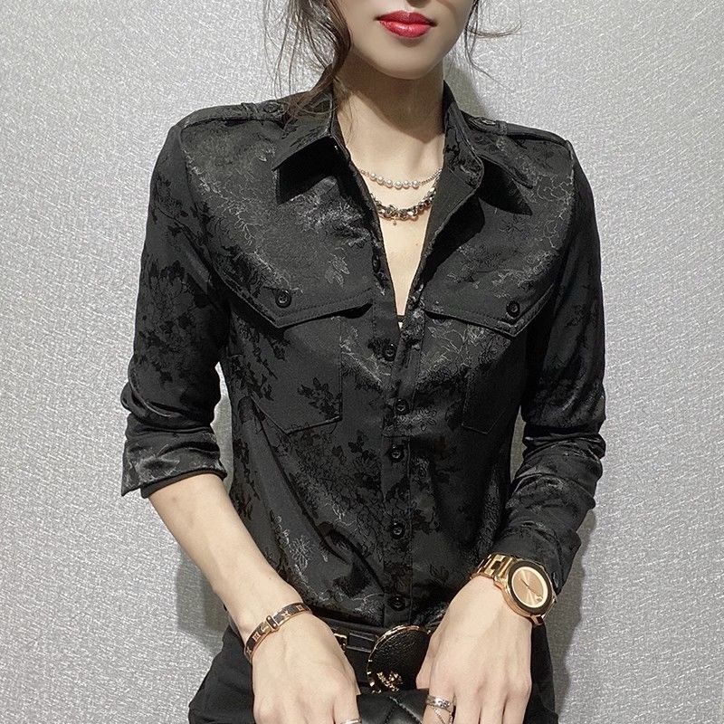 女性トップス春と秋のフル長袖女性のシャツブラウスオフィス服着 - Women Formal Wear Dress のレビューと価格