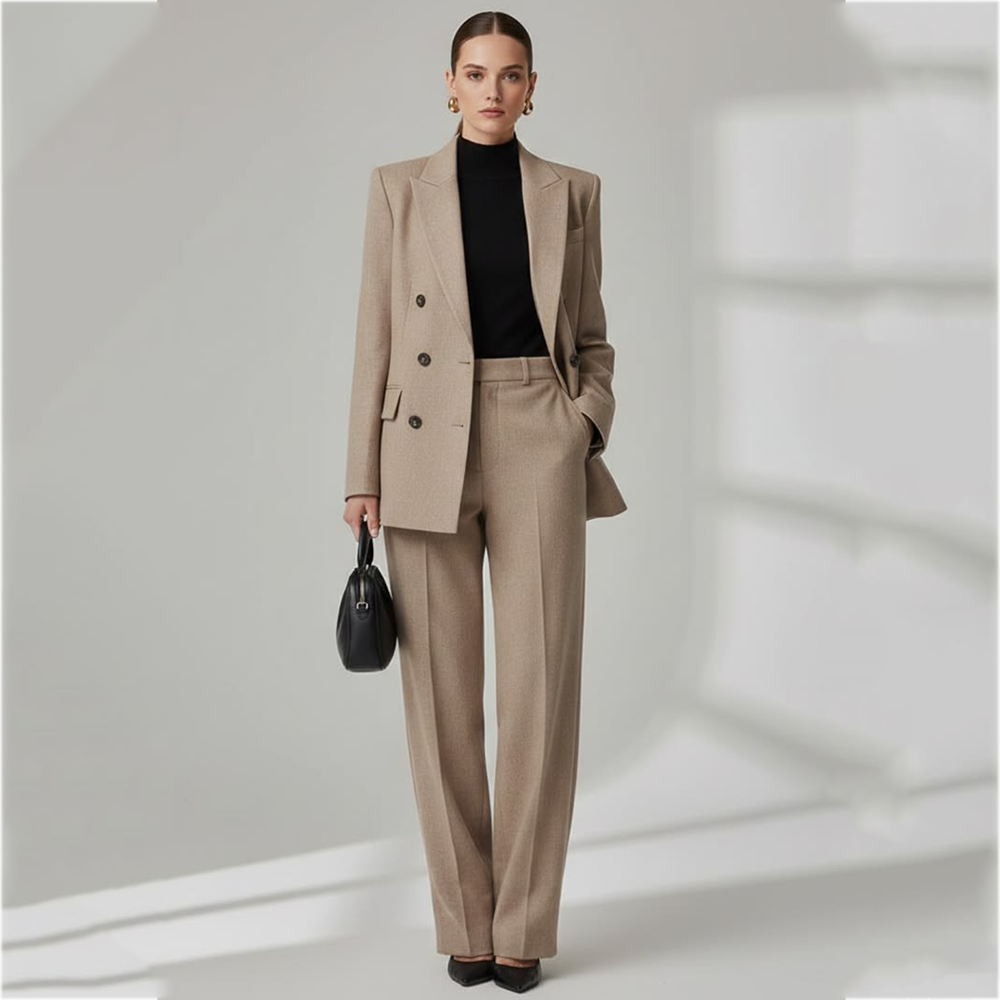 レディースダブルブレストスーツ ストレートフィット ピークド - Women'S Formal Wear Jackets のレビューと価格