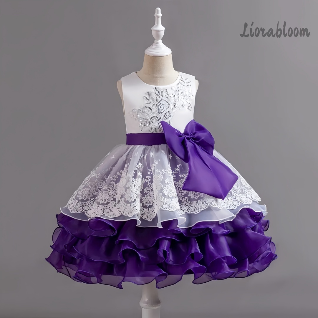 女の子用ドレス 大きなリボン付き ノースリーブフォーマルガウ - Women Formal Wear Dress のレビューと価格