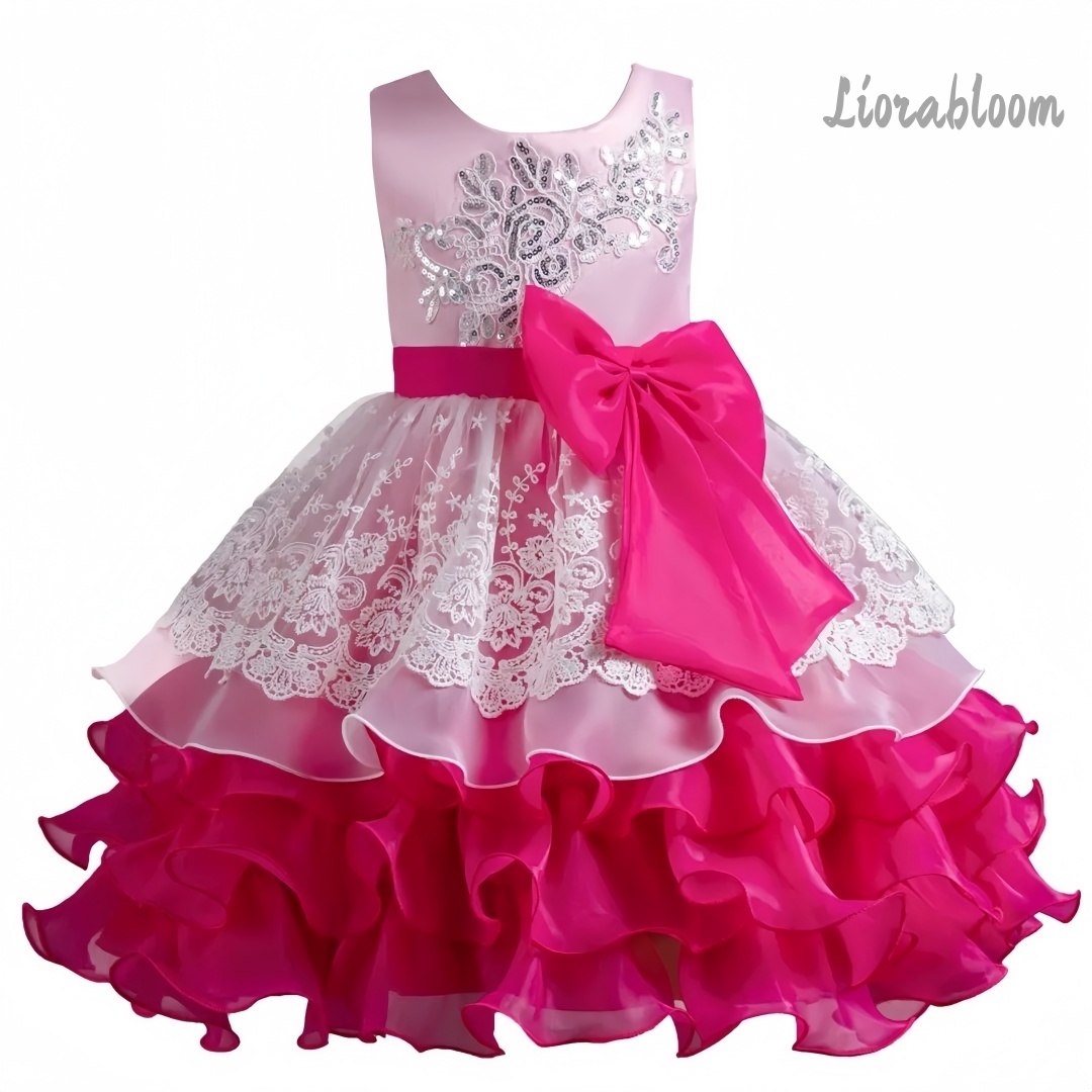 女の子用ドレス 大きなリボン付き ノースリーブフォーマルガウ - Women Formal Wear Dress のレビューと価格