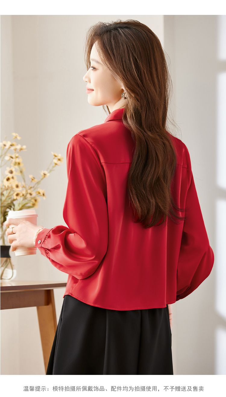 長袖シャツレディースコットンフリルリラックスフィットコテージ - Women Formal Wear Korean のレビューと価格