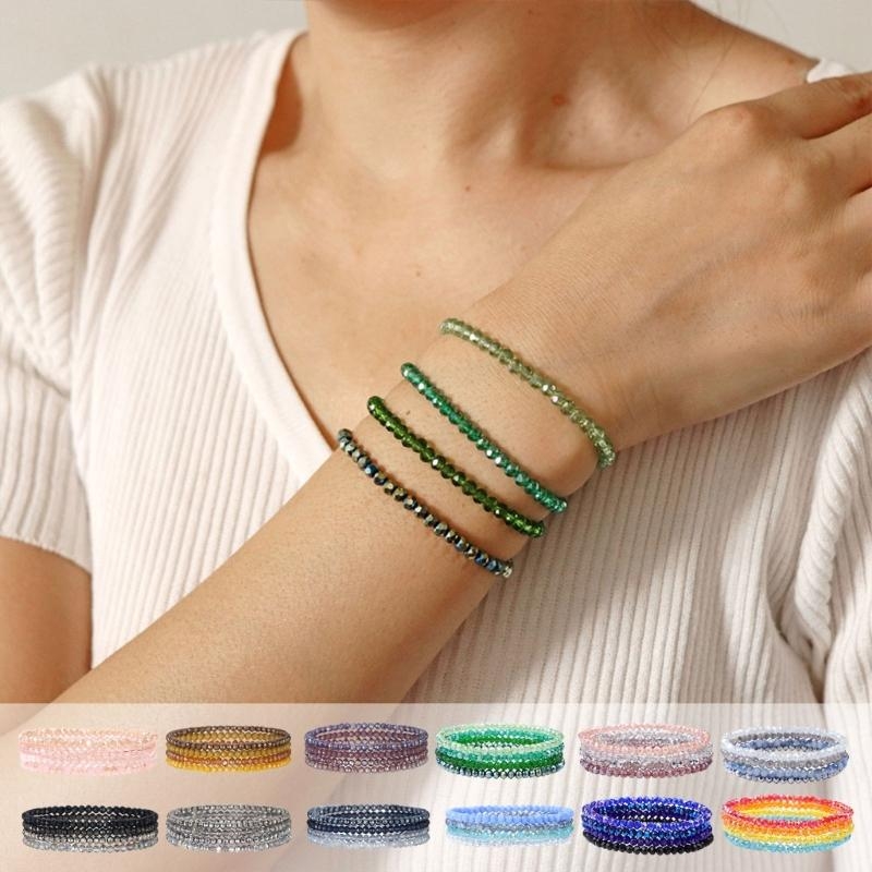 調節可能なマルチカラー クリスタル ブレスレット ファッショ - Women'S Formal Wear Accessories のレビューと価格