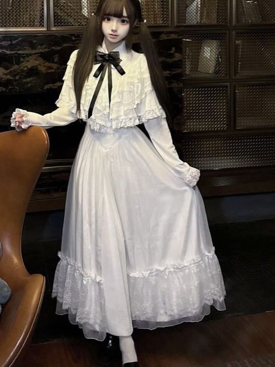 半袖リボンレースドレス ホワイト スリム マキシスカート ス - Women Formal Wear Dress のレビューと価格