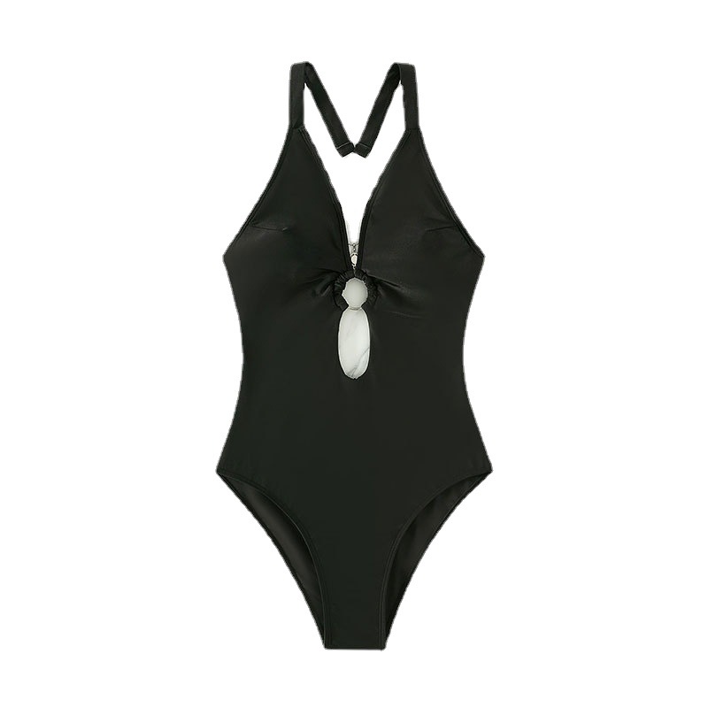 Cikini-女性用プランジング水着,モノクロ水着,リングリ - Monochrome Suit Set のレビューと価格