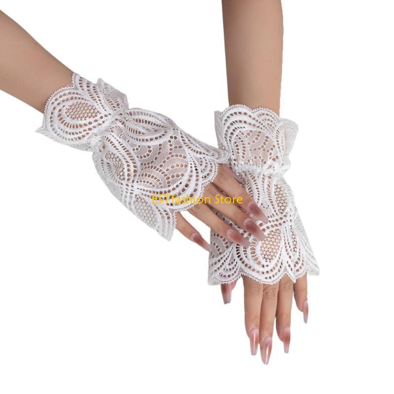 Y5GC レース取り外し可能な袖袖口レイヤードアーム装飾スリ - Women'S Formal Wear Accessories のレビューと価格