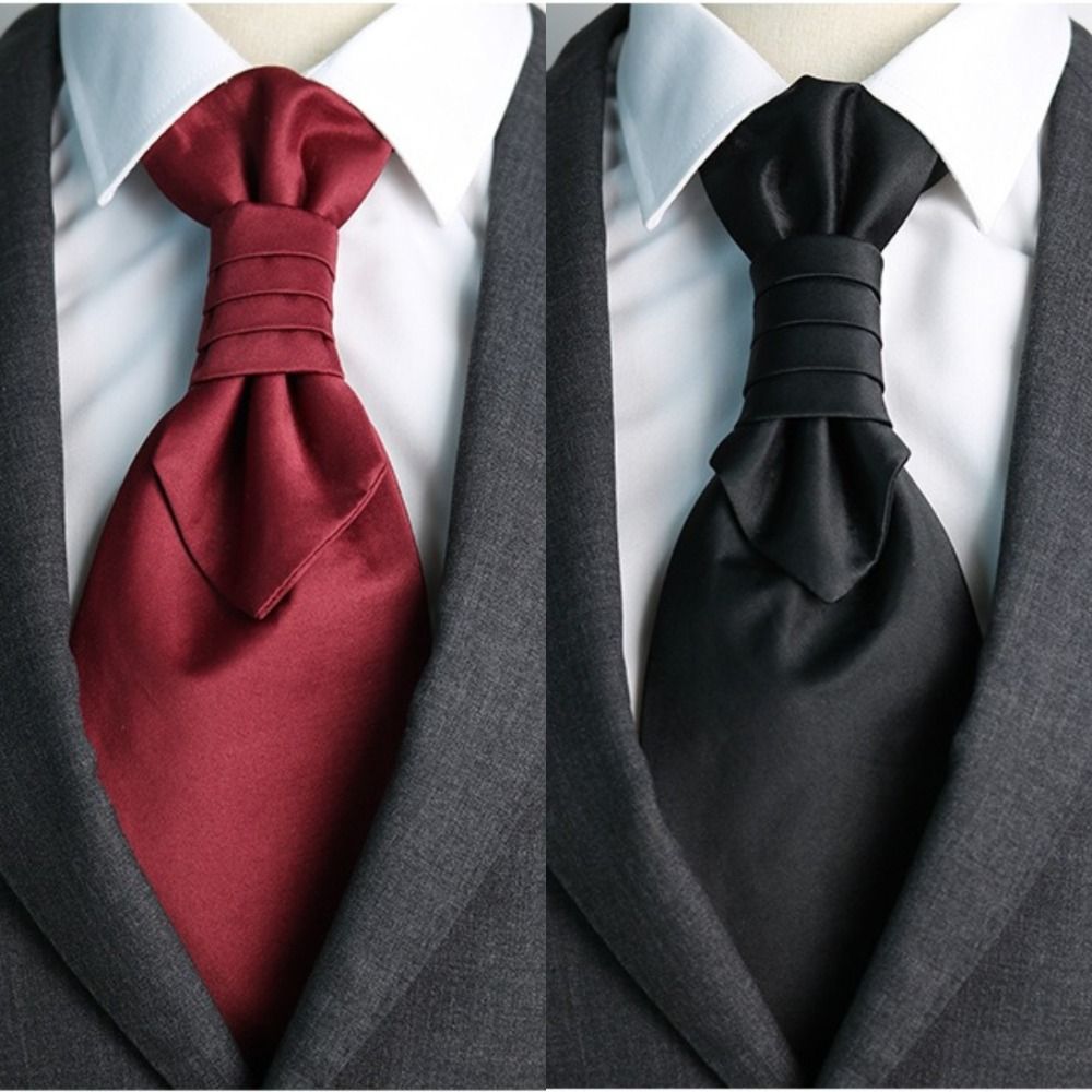 高級ジャカード花柄ネクタイアスコットグラヴァタス新郎ネックウ - Women'S Formal Wear Accessories のレビューと価格