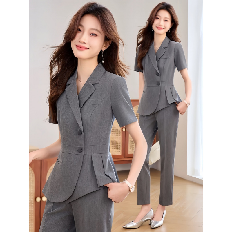 ネイビーブルーの女性用薄手プロフェッショナルスーツ2025新 - Women Formal Wear Store のレビューと価格