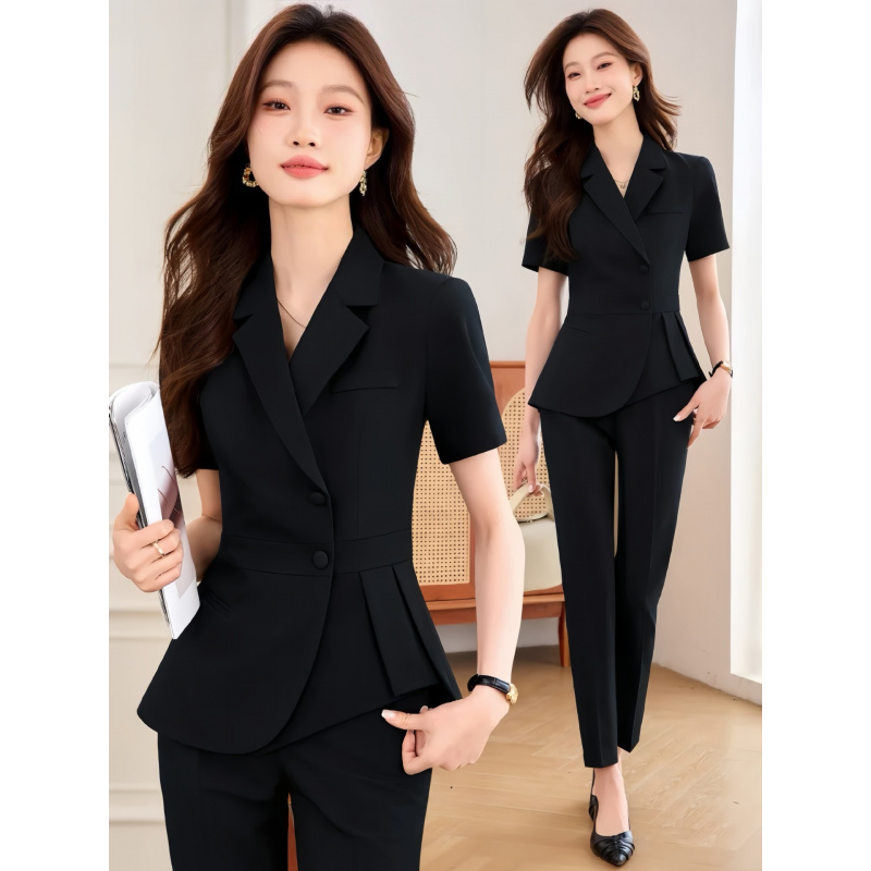 ネイビーブルーの女性用薄手プロフェッショナルスーツ2025新 - Women Formal Wear Store のレビューと価格